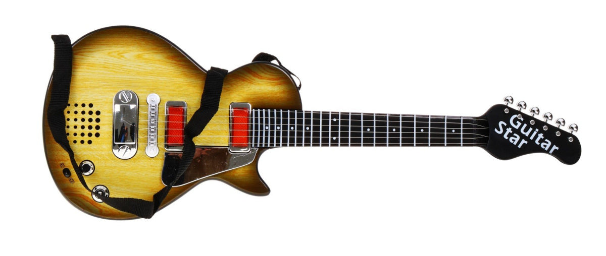 Dječja električna gitara Rock - smeđa