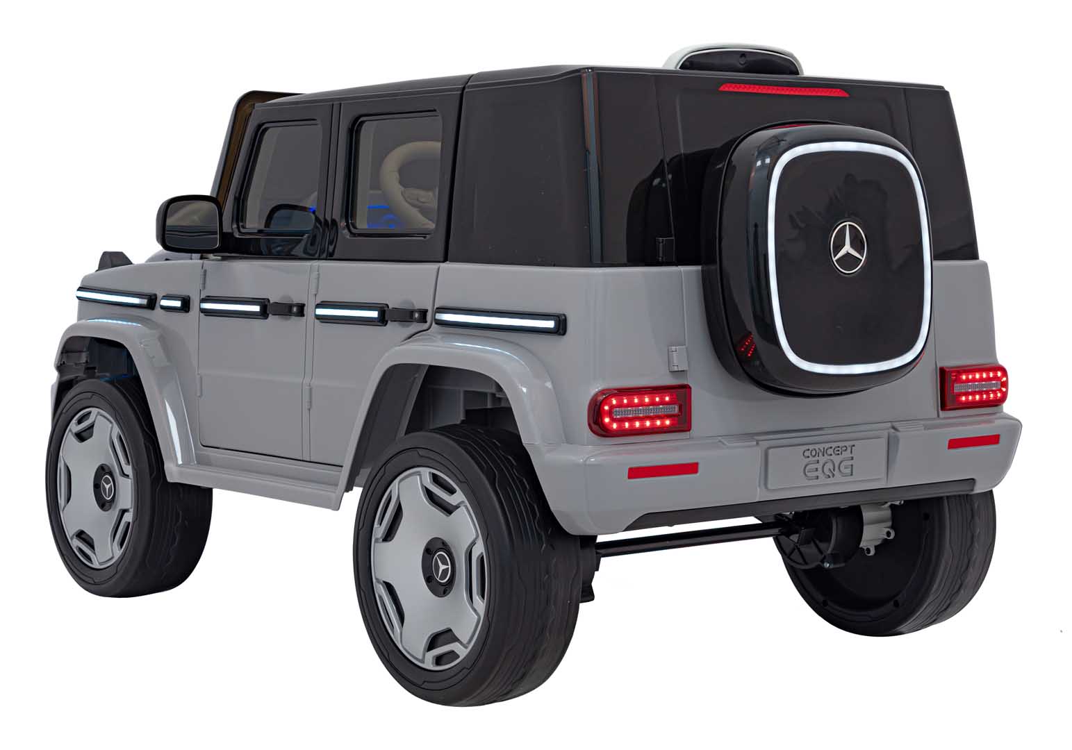 Licencirani auto na akumulator Mercedes Benz EQG 4x4 - srebrni