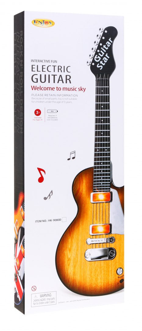 Dječja električna gitara Rock - smeđa