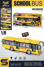 Yellow Bus With Lights and Sound Function