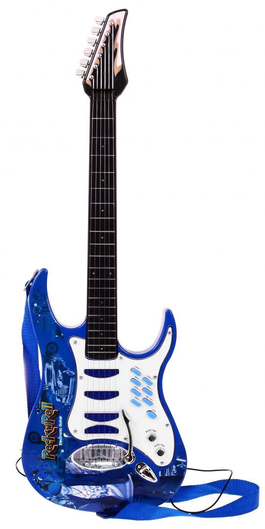 Dječja gitara sa pojačalom i mikrofonom Amp - plava