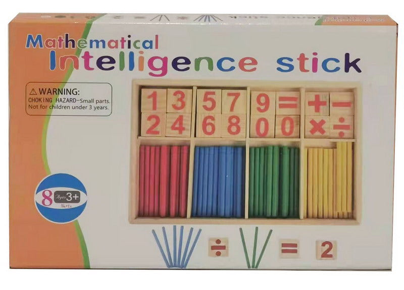 Drveni štapići za učenje matematičkih funkcija