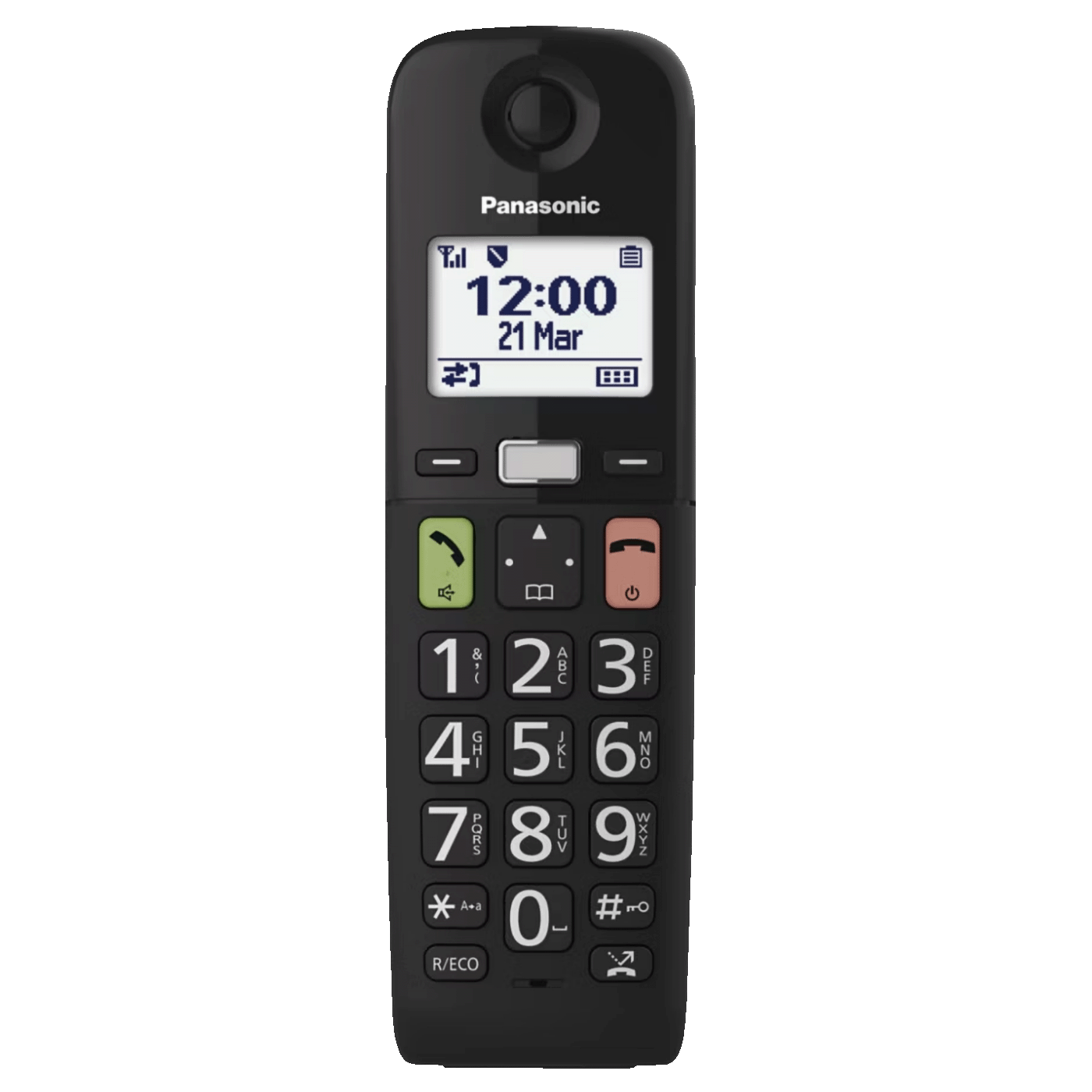 Panasonic Telefon bežični, DECT/GAP, 1.8" display, crna boja - KX-TGU110FXB