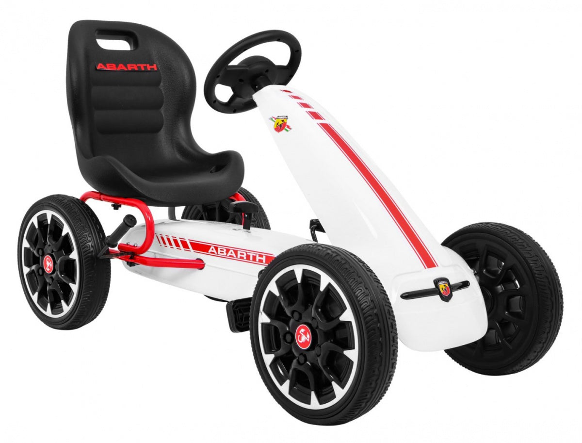 Go-kart na pedale ABARTH - bijeli