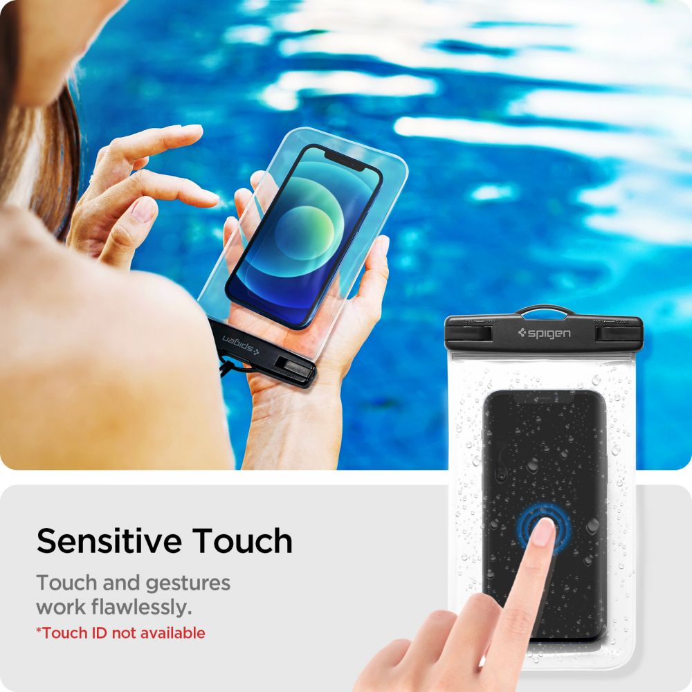 SPIGEN A601 UNIVERZALNA VODONEPROPUSNA TORBICA 2 KOM PAKET CRYSTAL CLEAR