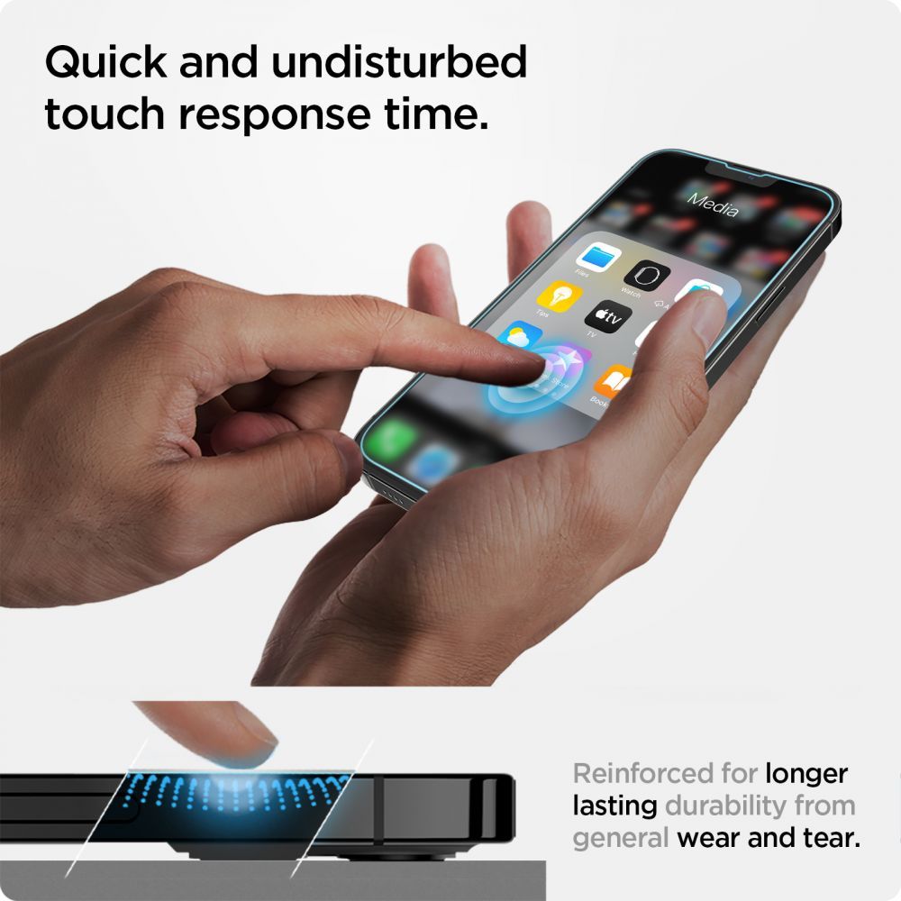 SPIGEN KALJENO STAKLO GLAS.TR EZ FIT ZA IPHONE 13 PRO MAX