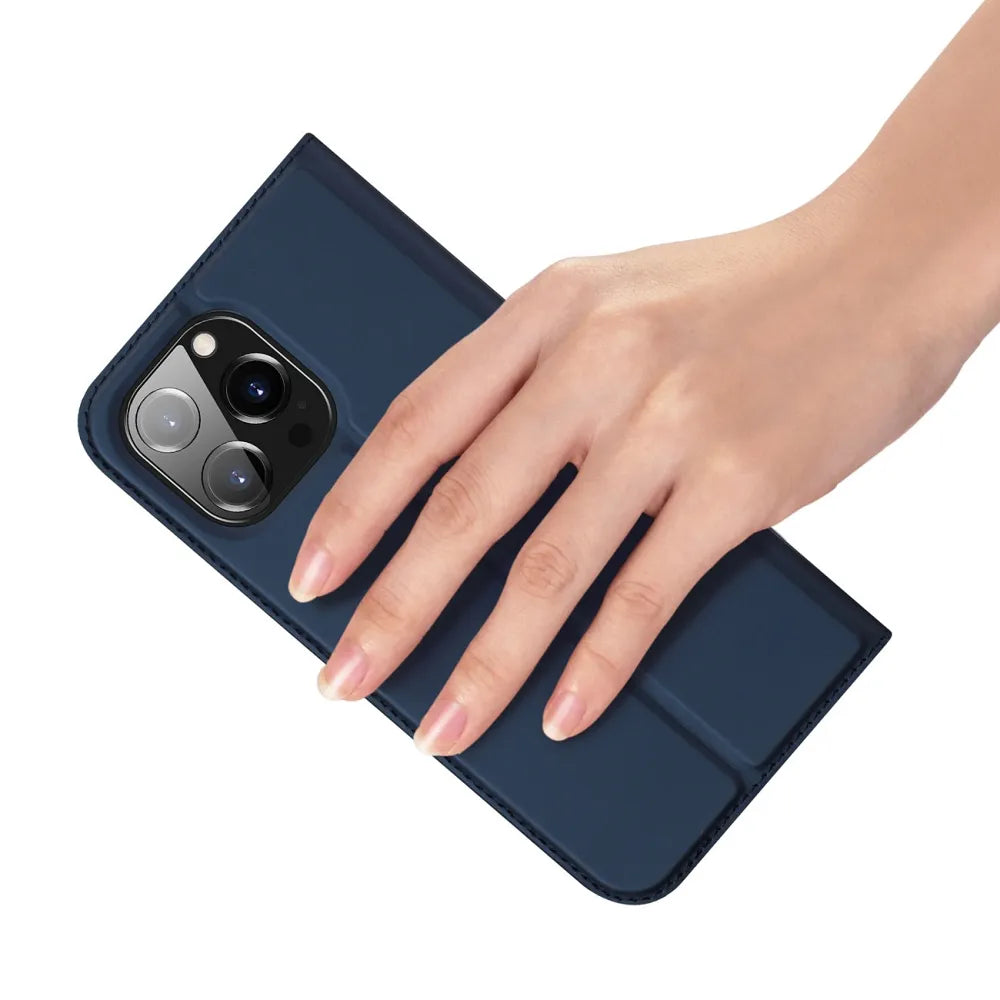 DUX DUCIS Skin Pro – Glatka kožna maska za Apple iPhone 15 plava