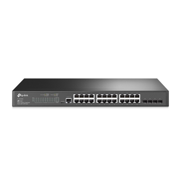 TP-Link Omada SG3428 mrežni prekidač Upravljano L2/L3 Gigabit Ethernet (10/100/1000) 1U Crno