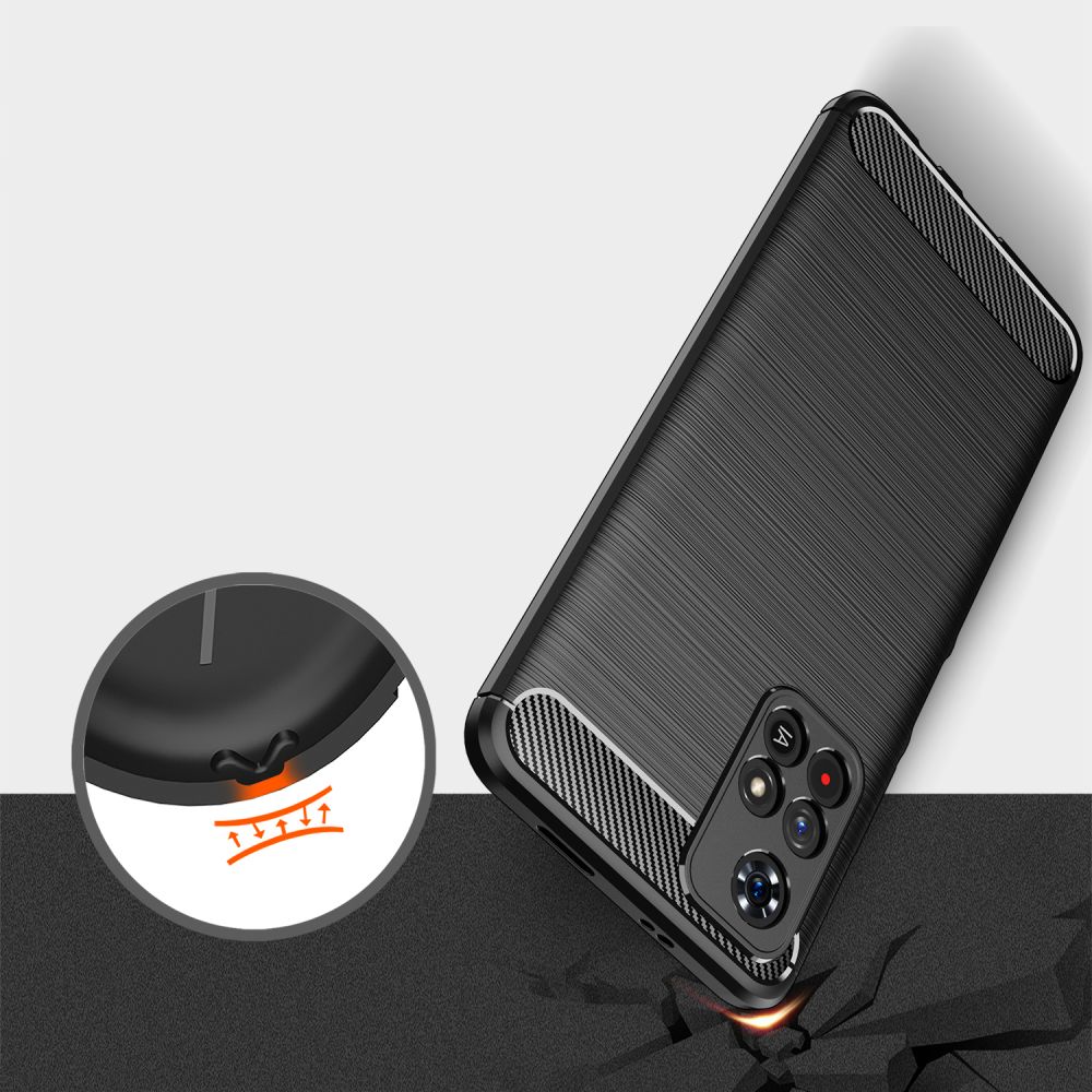 TECH-PROTECT TPUCARBON MASKA ZA XIAOMI REDMI NOTE 11S 5G / POCO M4 PRO 5G CRNA