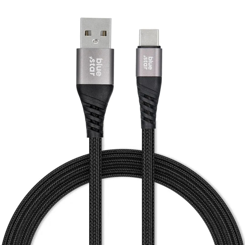 Blue Star pleteni kabel s USB A na USB C 3A konektorom