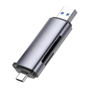Ugreen 50706 čitač kartica USB/Micro-USB Srebro