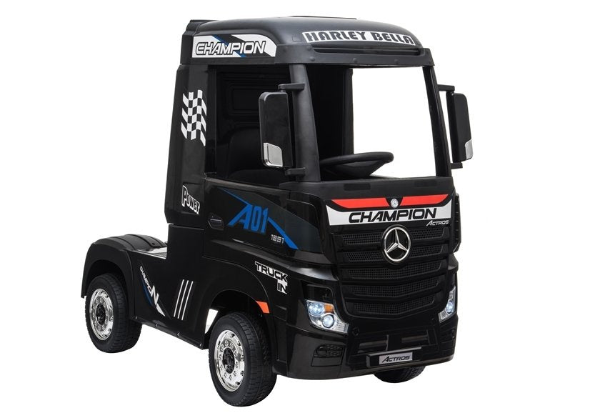 Kamion na akumulator Mercedes Actros 4x4 MP4- crni/lakirani