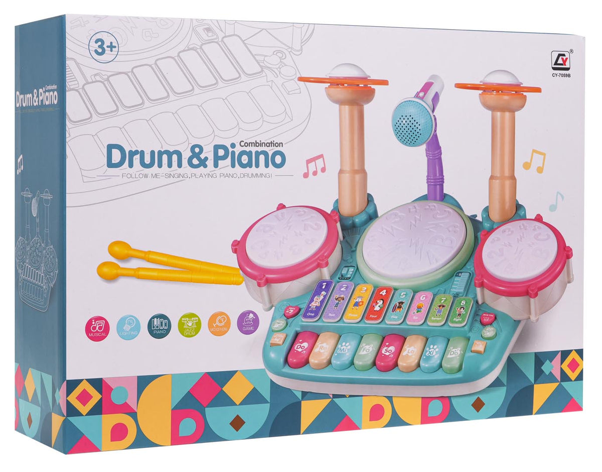 Mini dječji klavir+piano – šareni