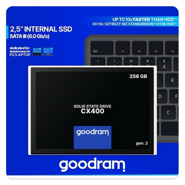 Goodram CX400 gen.2 2.5" 256 GB Serijski ATA III 3D TLC NAND