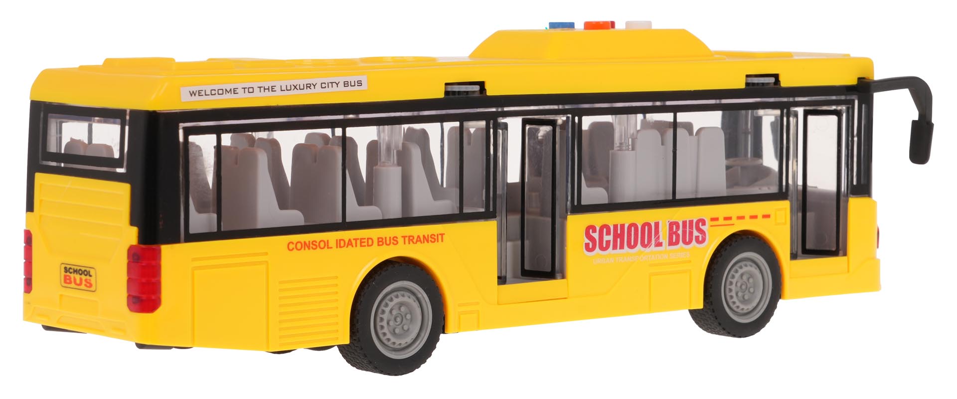Yellow Bus With Lights and Sound Function