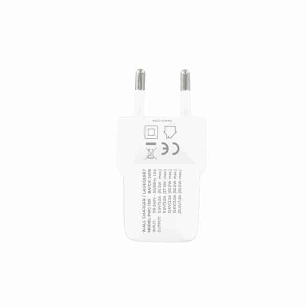 Prio Zidni punjač GaN Power 30W PD (USB C) bijeli