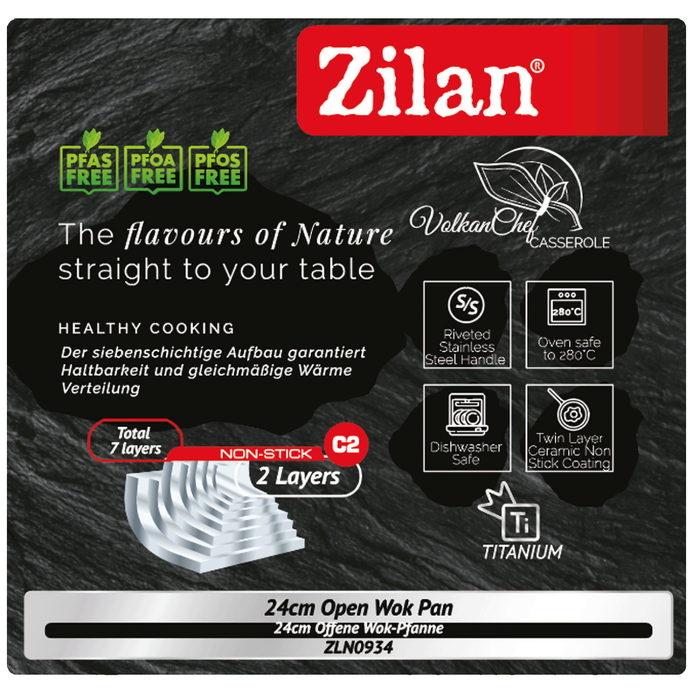 Zilan Wok tava, 24 cm - ZLN0934