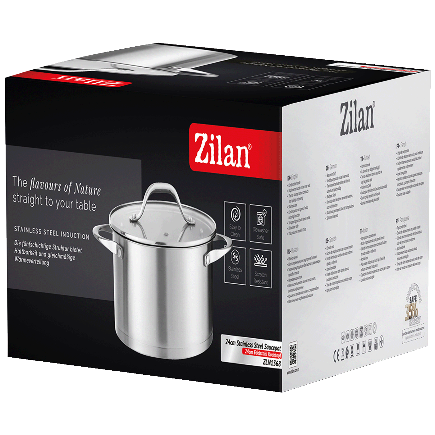 Zilan Lonac sa staklenim poklopcem, 24 cm - ZLN0843