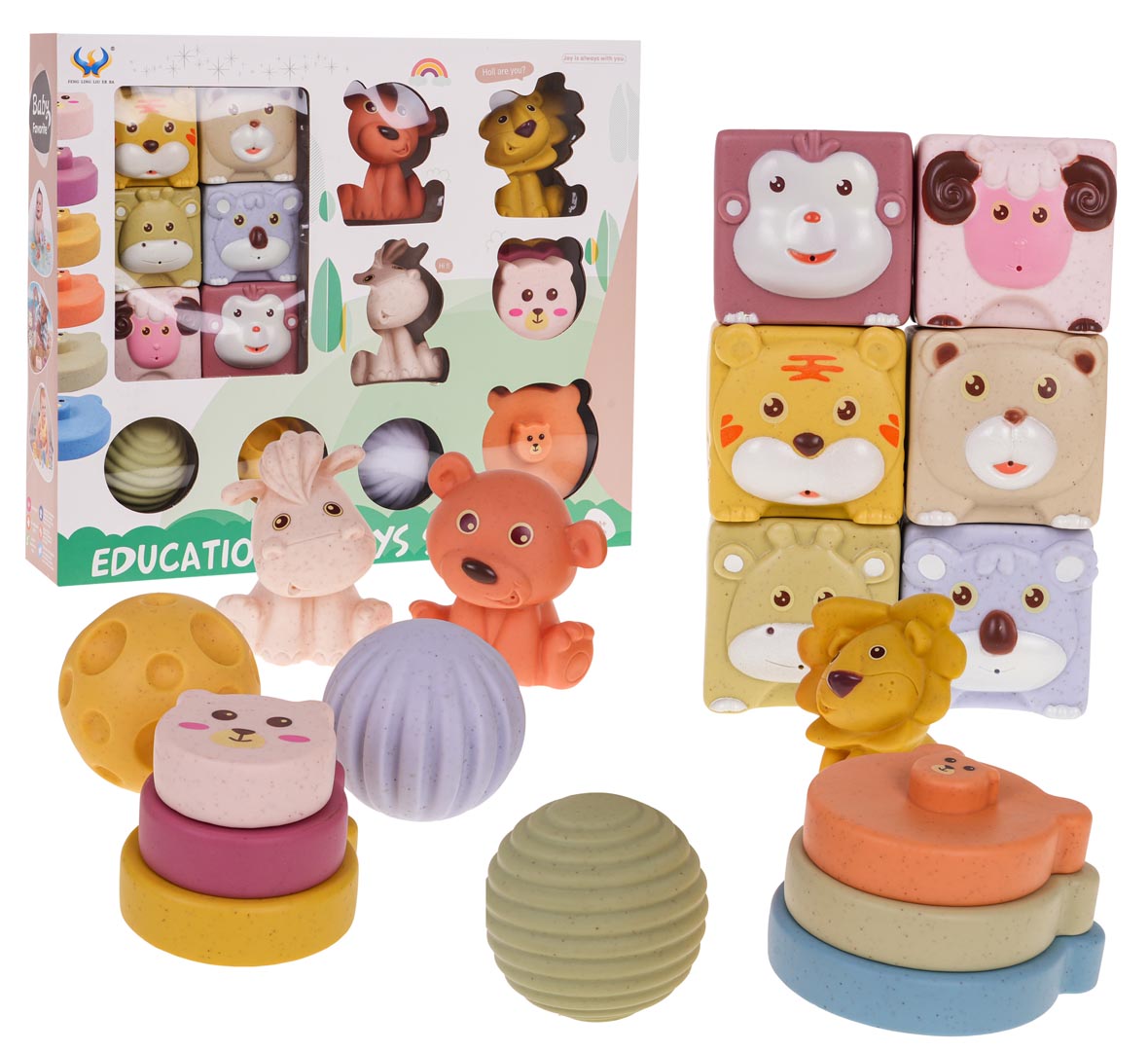 Set senzornih igračaka za bebe - šareni