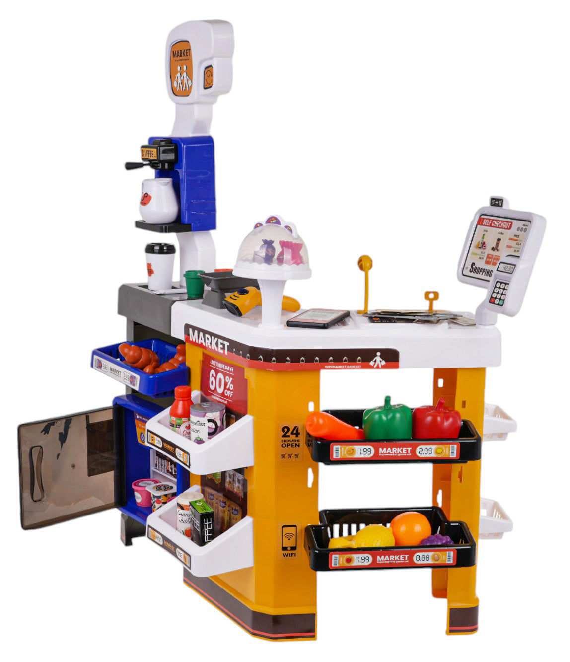 MEGA Supermarket With Shopping Cart + Accessories