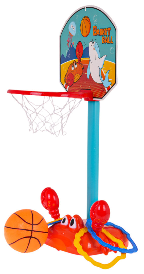 Mini dječji koš + postolje za gađanje u obliku raka