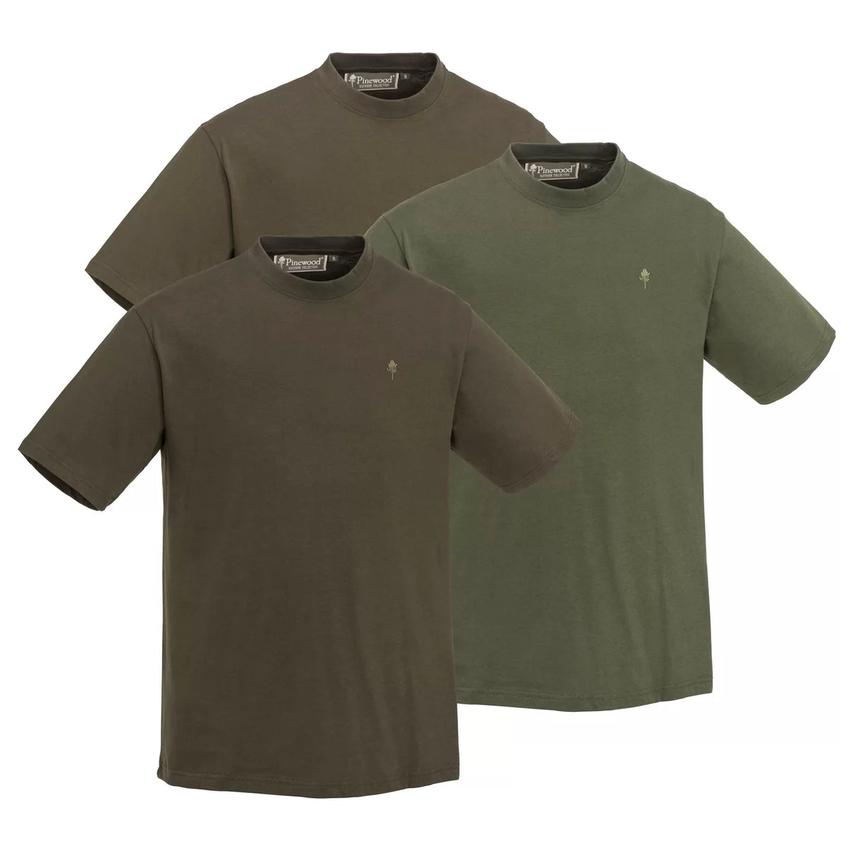 PINEWOOD 3 PACK SET KRATKIH MAJICI - S
