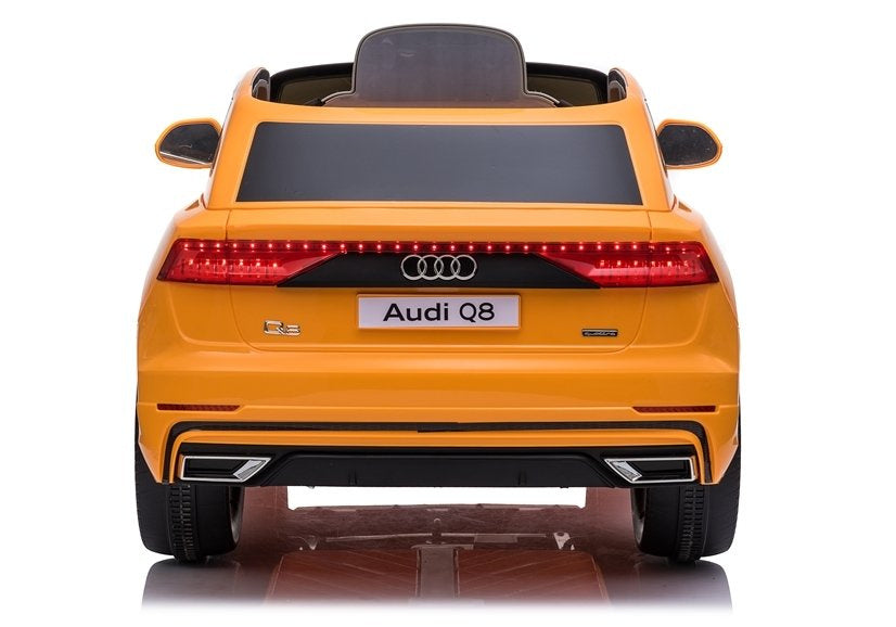 Licencirani auto na akumulator Audi Q8 - žuti/lakirani