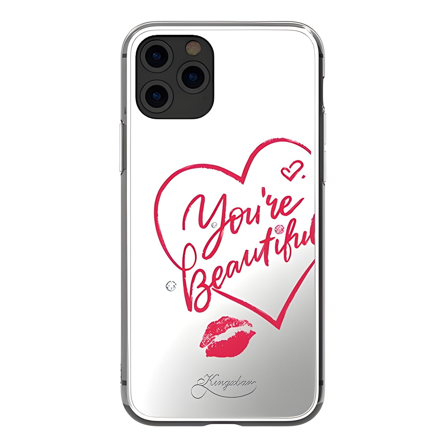 Kingxbar futrola sa zrcalom za Apple iPhone 11 Pro Max - Srebrna KP25116