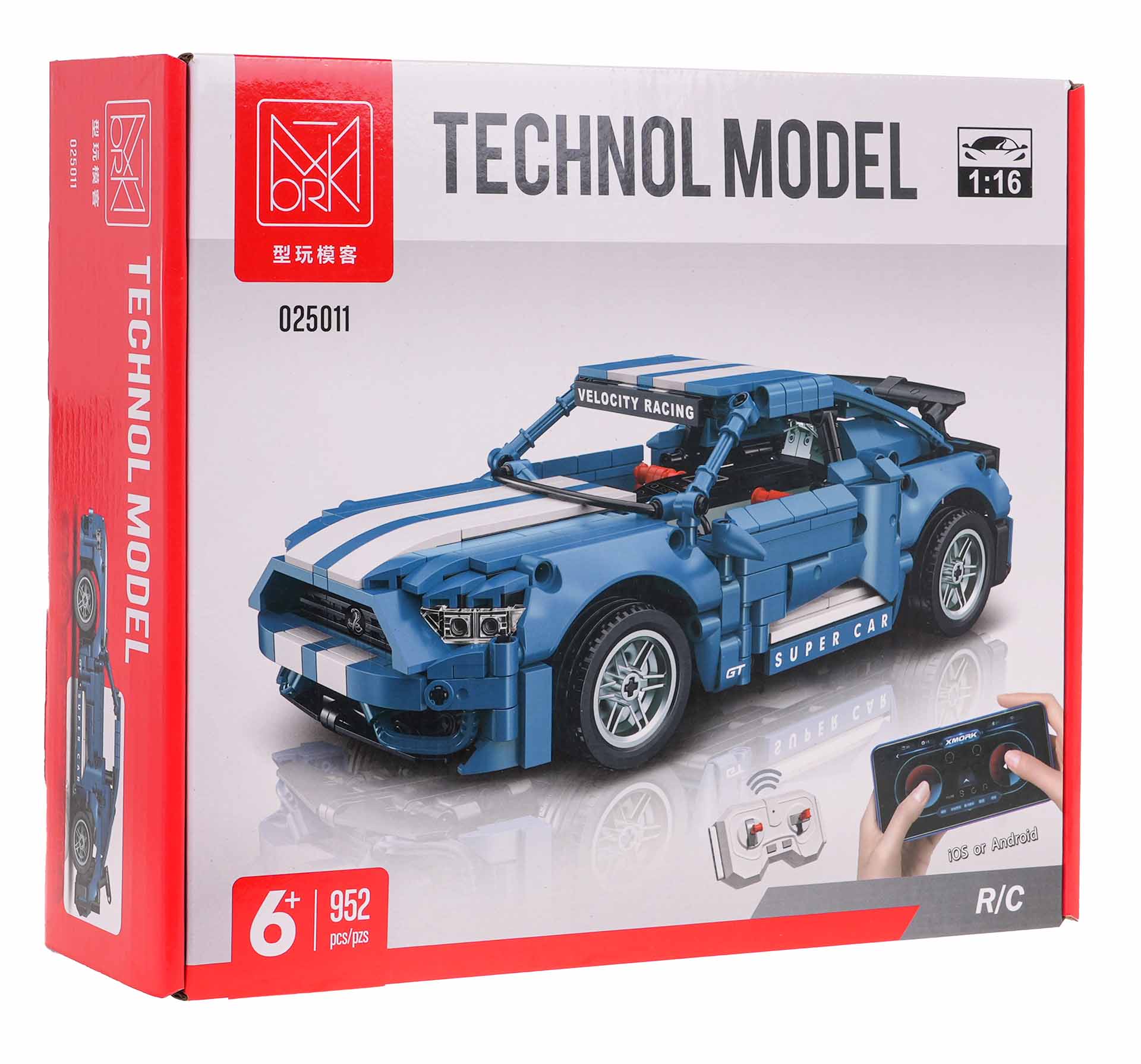 Sports Car Blue Blocks 952 pcs.
