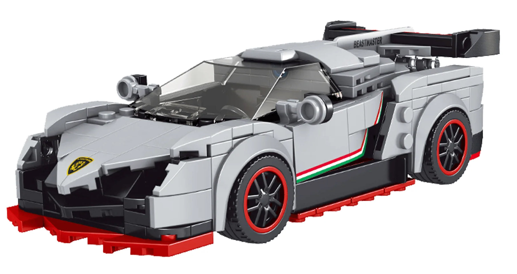 Sports Car Block Set 398 pieces. White