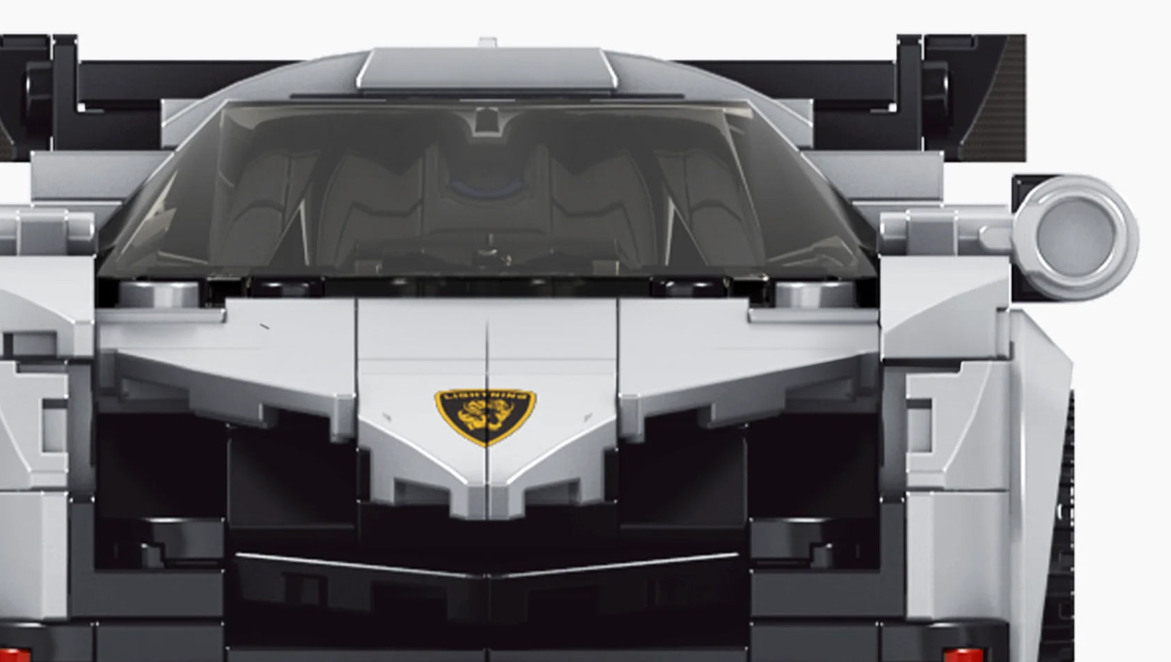 Sports Car Block Set 398 pieces. White