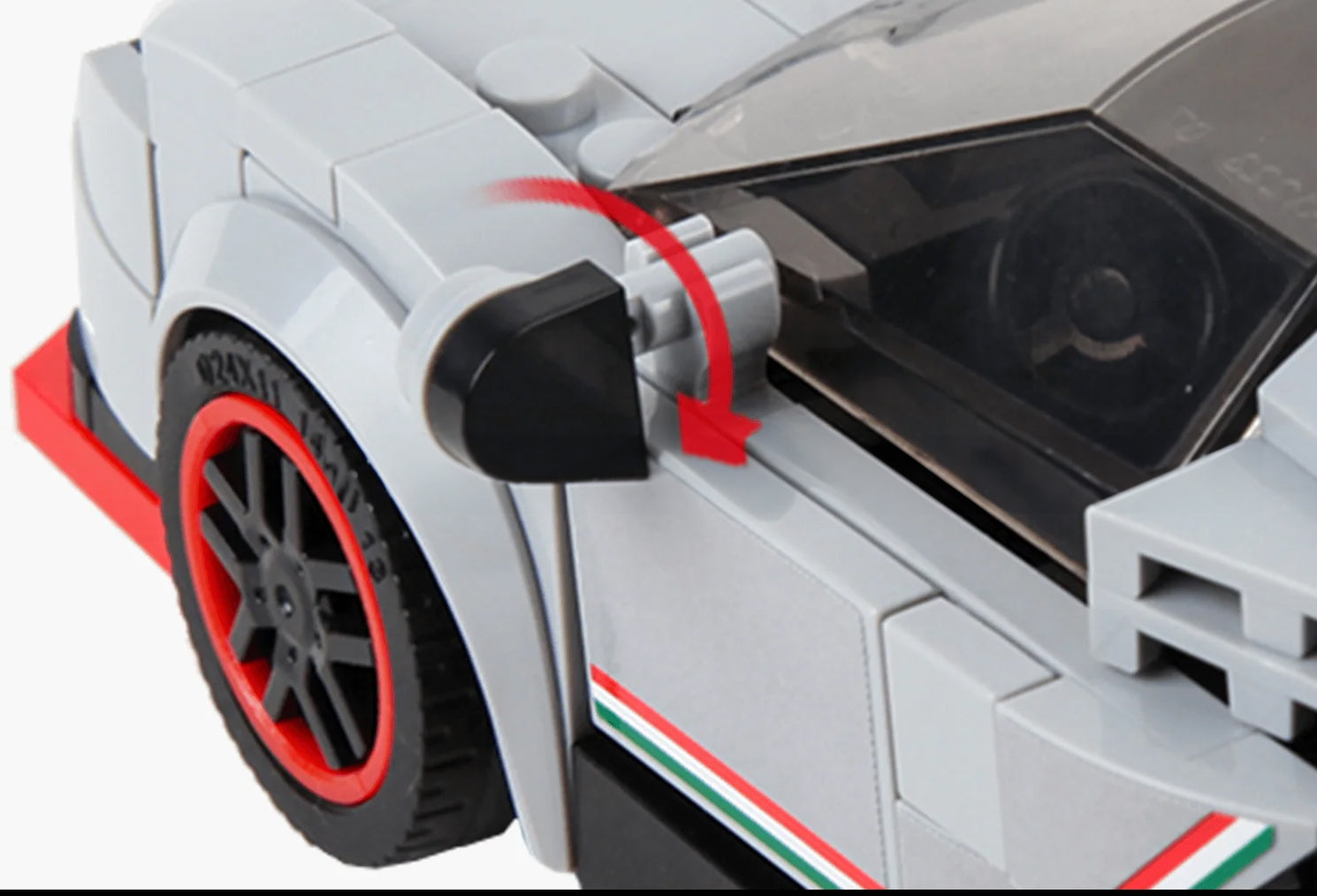 Sports Car Block Set 398 pieces. White