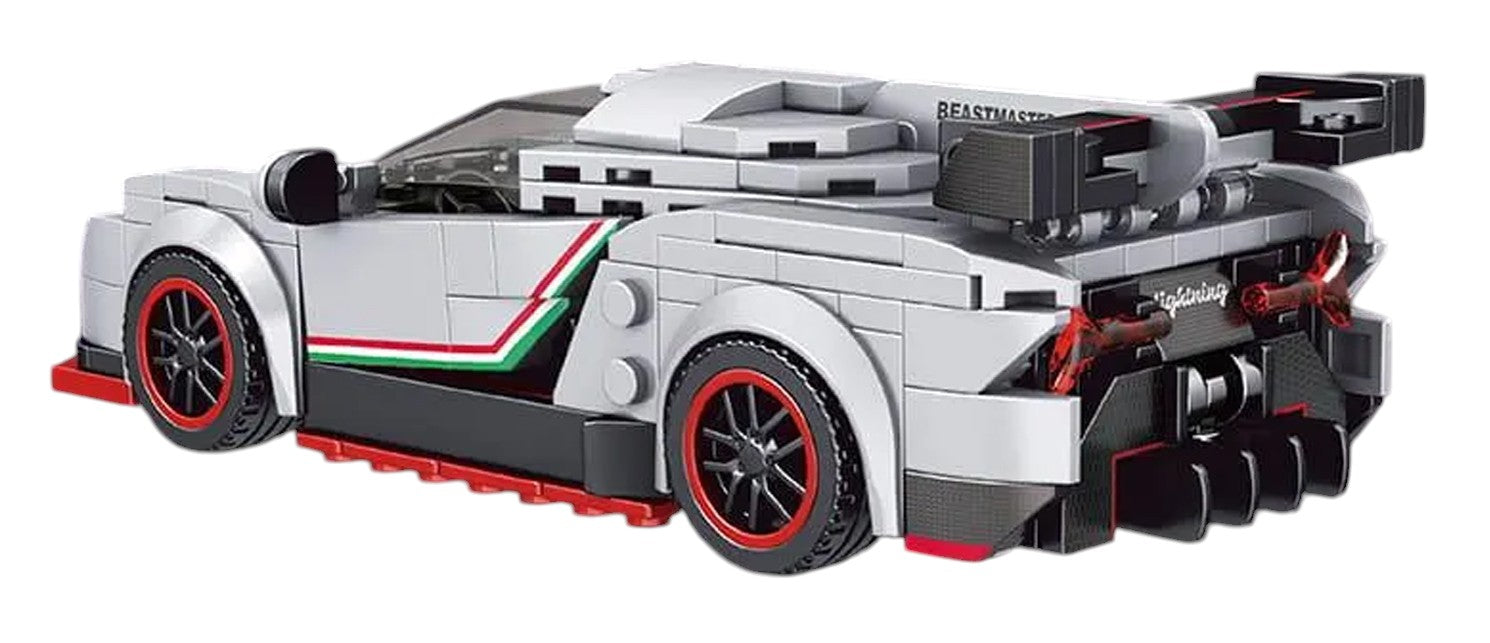 Sports Car Block Set 398 pieces. White