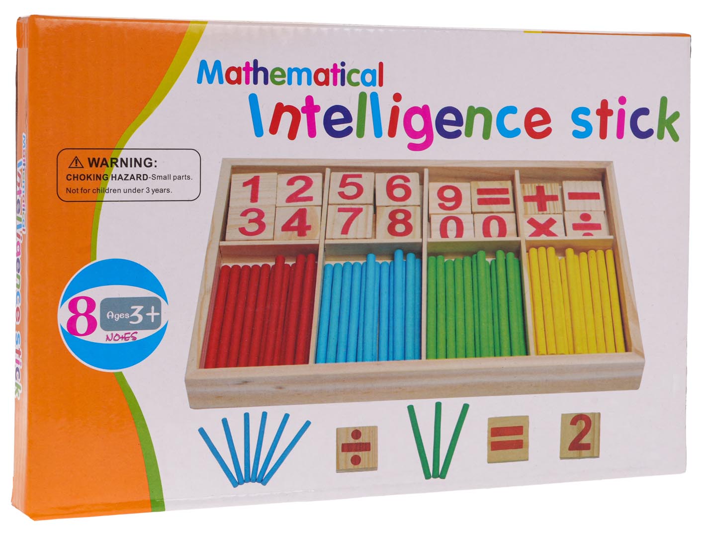 Drveni štapići za učenje matematičkih funkcija