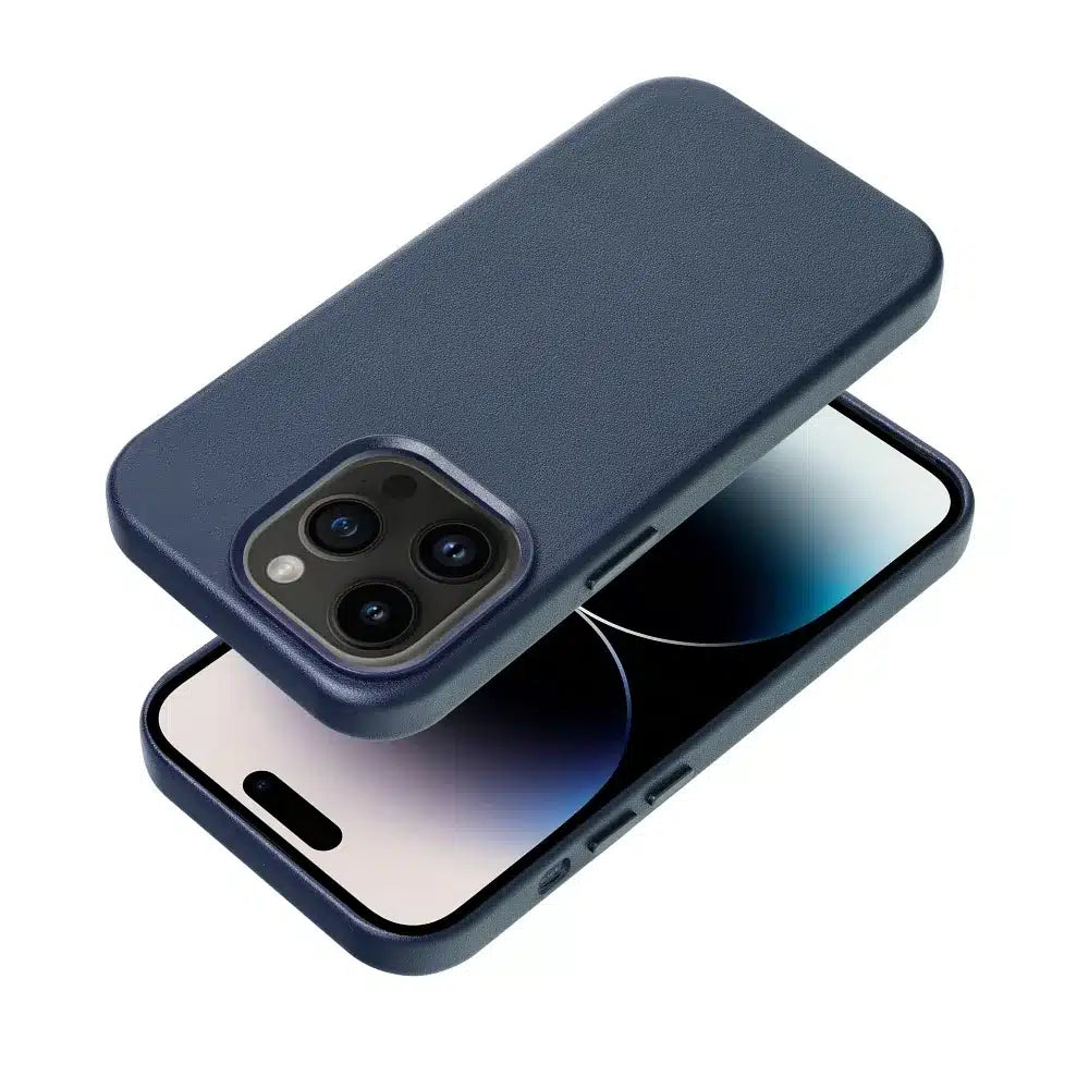 Kožna maska Mag Cover za iPhone 14 Pro plava