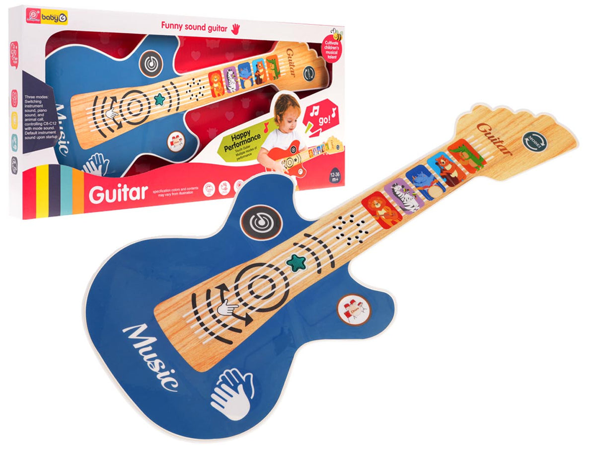 Gitara za najmlađe sa svjetlosnom funkcijom - plava