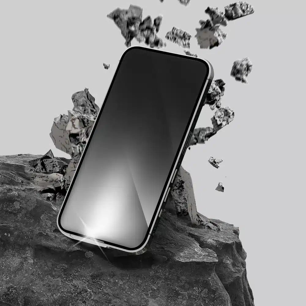 Kaljeno staklo Forcell Ultra Clear Glass za iPhone 16 Pro Max / 17 Pro Max – crno