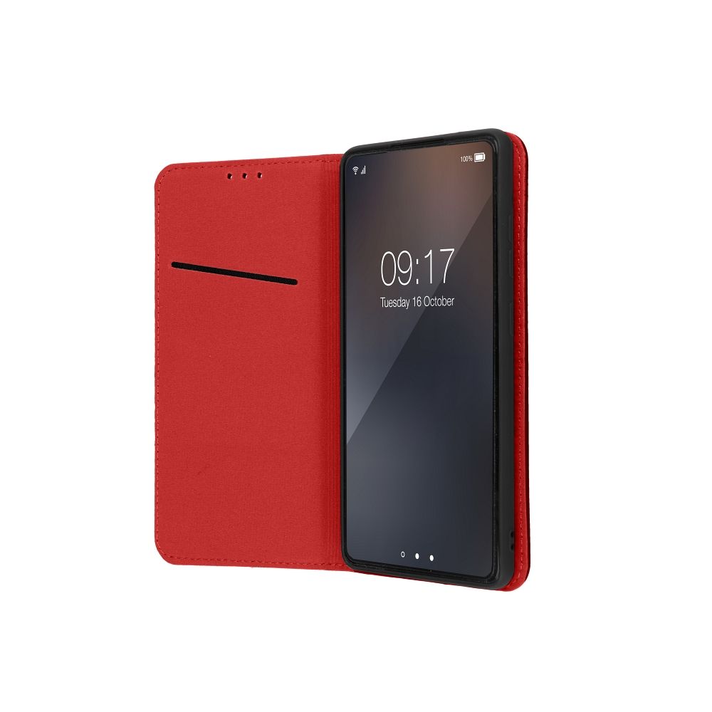 Kožna futrola za Samsung S25 FE Smart Pro Book - maroon