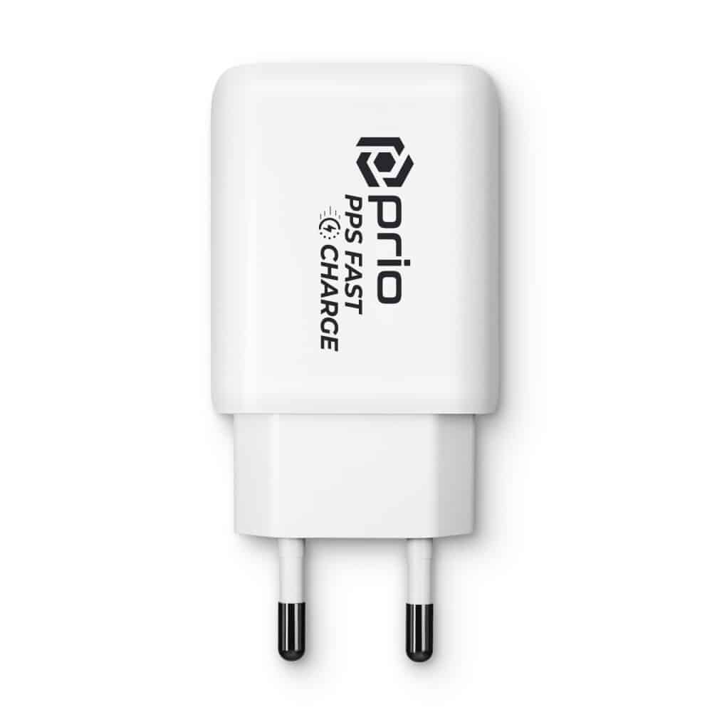 Prio 50W zidni punjač za brzo punjenje 30W PD PPS (USB C) + 20W PD (USB C) bijeli