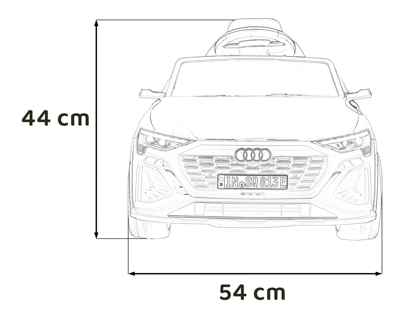 Licencirani auto na akumulator Audi SQ8 – crveni