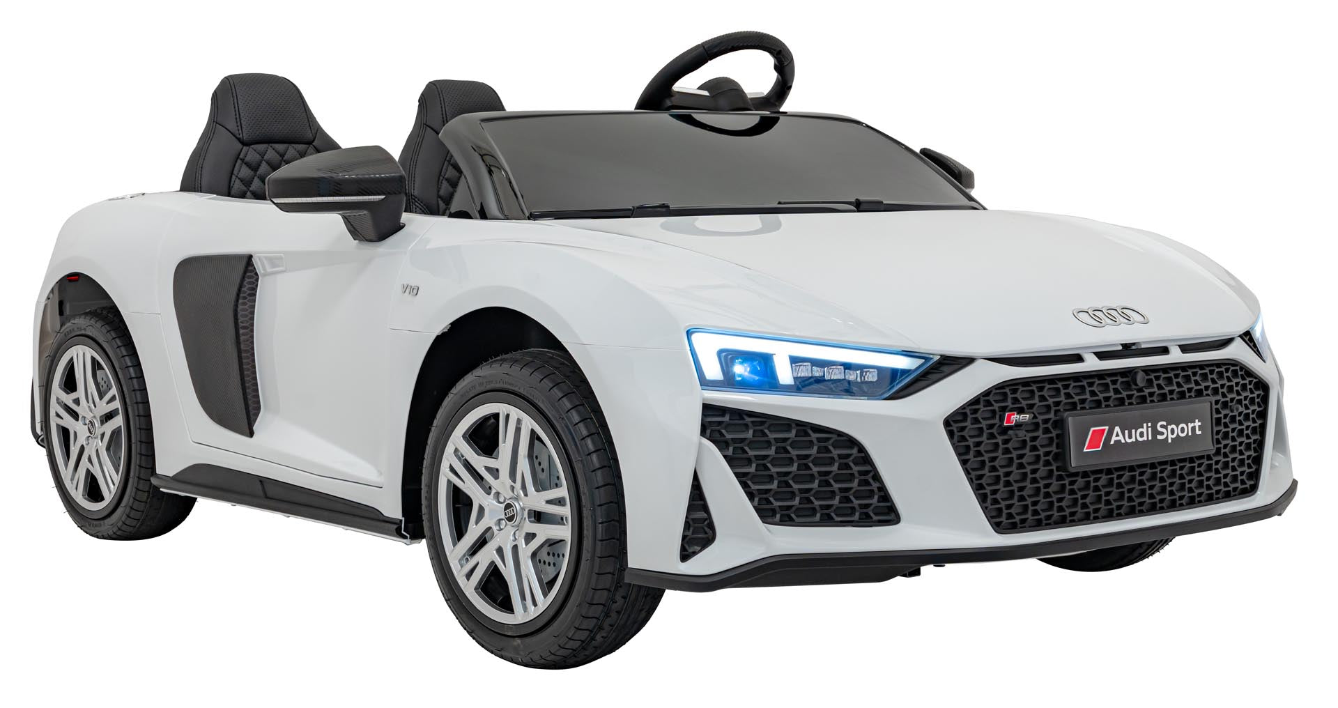 Licencirani auto na akumulator Audi Spyder R8 LIFT STRONG - dvosjed - bijeli