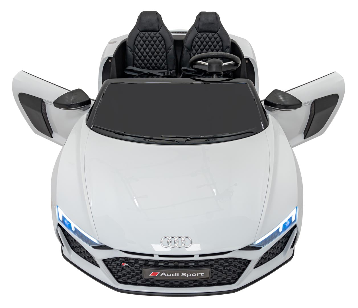 Licencirani auto na akumulator Audi R8 Spyder LIFT - dvosjed - bijeli