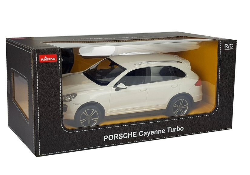 Auto na daljinsko upravljanje Porsche Cayenne Turbo Rastar 1:14 - bijeli