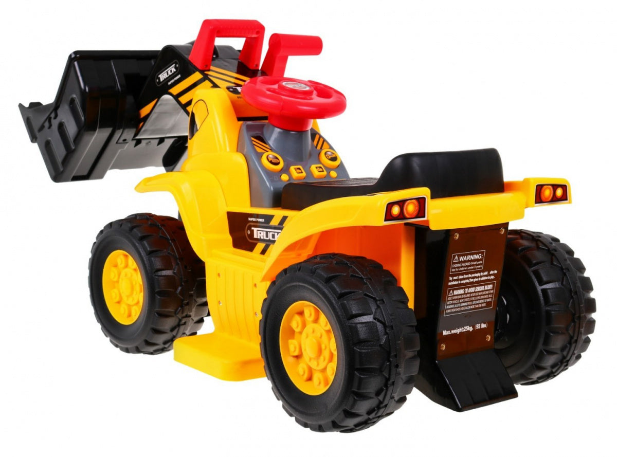 Dječja guralica Bulldozer - žuta