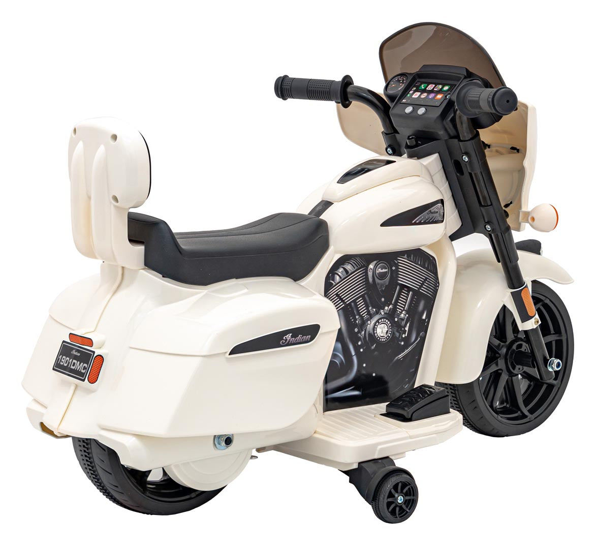 Licencirani motor na akumulator Chopper INDIAN - bijeli
