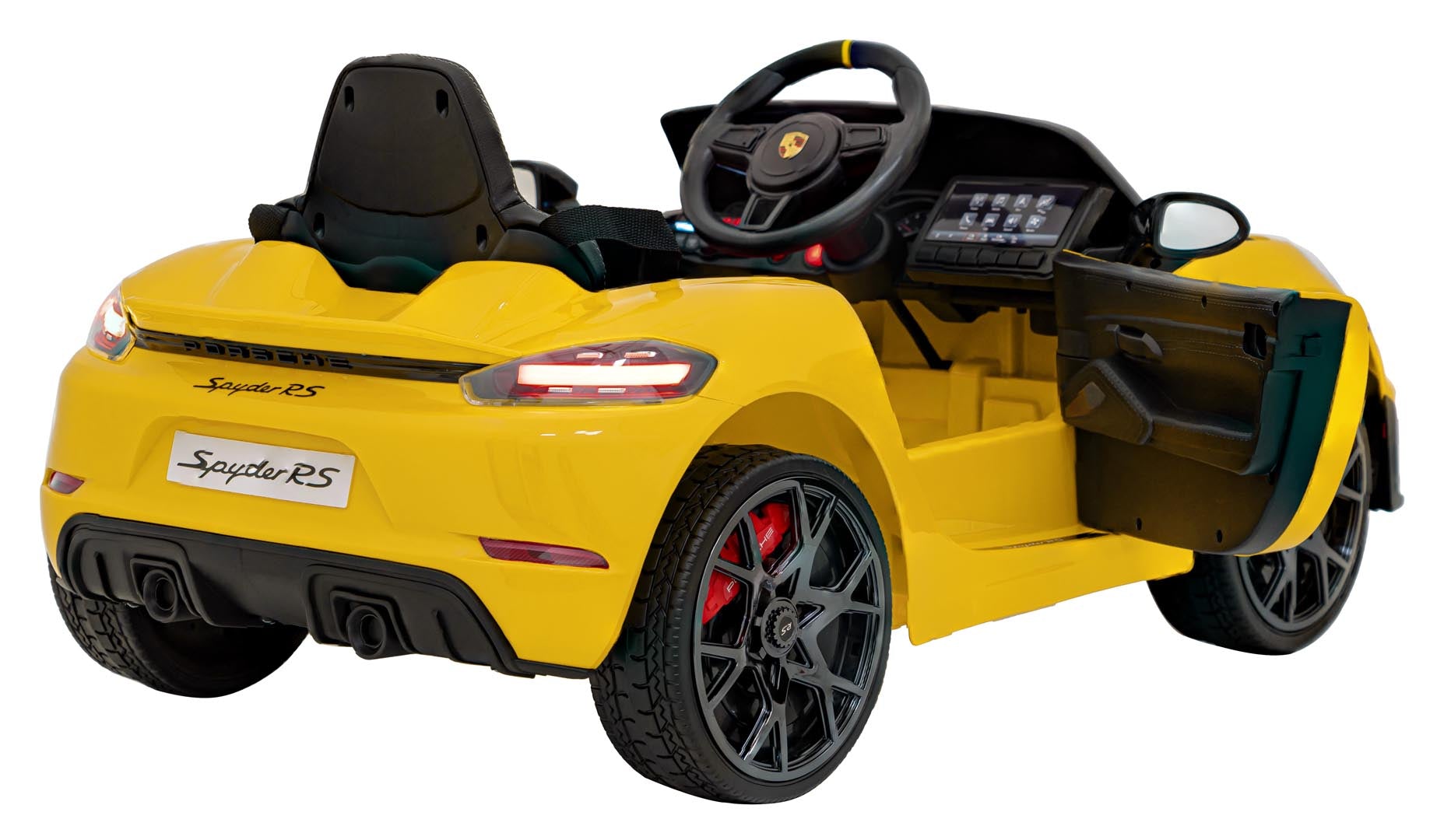 Licencirani auto na akumulator Porsche 718 - žuti
