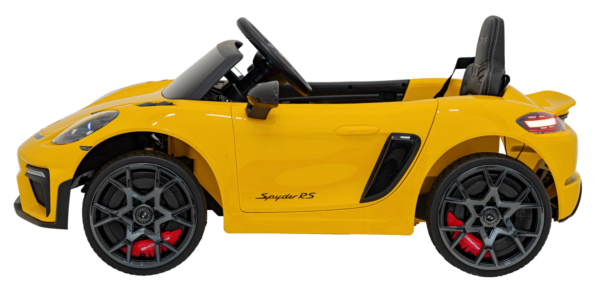 Licencirani auto na akumulator Porsche 718 - žuti/lakirani
