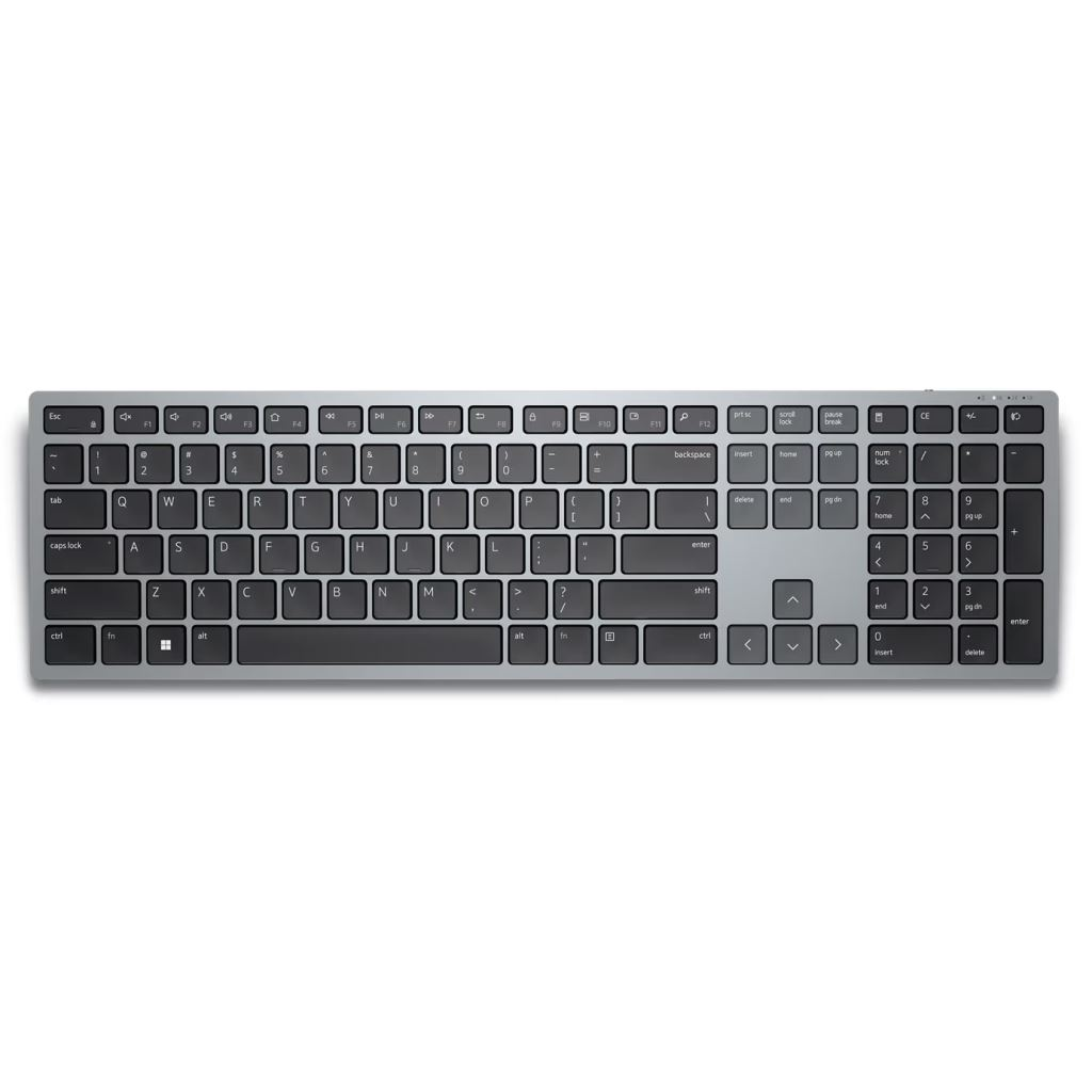DELL KB700 tipkovnica RF bežični + Bluetooth QWERTZ Mađarski Sivo