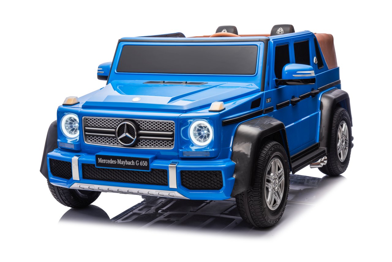 Licencirani auto na akumulator Mercedes Benz MAYBACH G650 STRONG - dvosjed - plavi