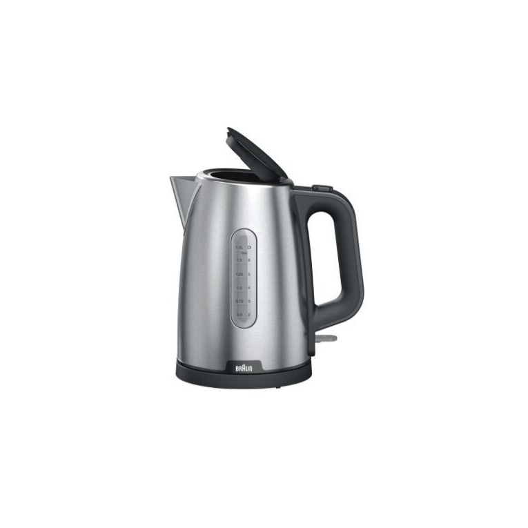 Braun WK 1500 električno kuhalo za vodu 1,7 L 2200 W Crno, Nehrđajući čelik